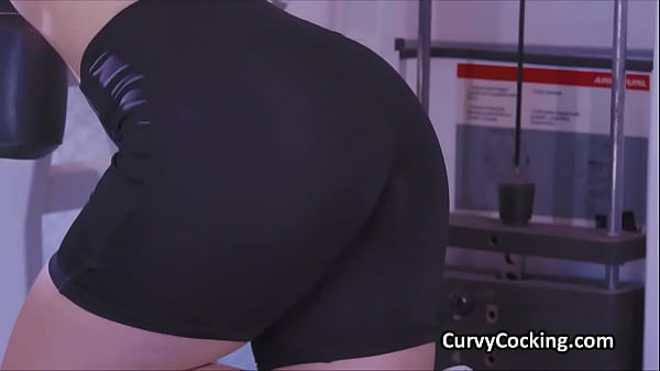 Busty blondes workout ends on blowing a hard cock