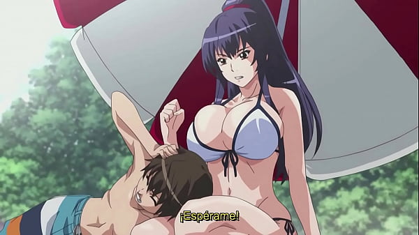 Pareja inusual en la playa